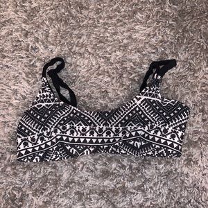 Cute tribal print bikini top